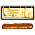 Zotter Butter Caramel 50% filled chocolate bar with golden wrapper