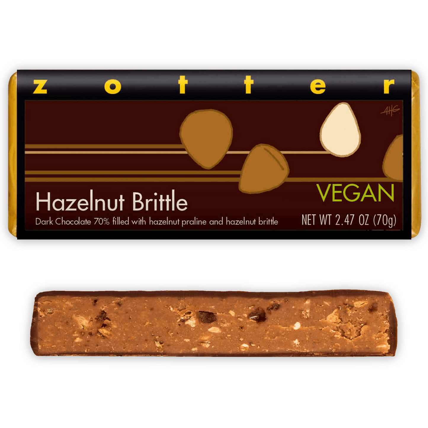 Zotter Hazelnut Brittle 70% (Filled)