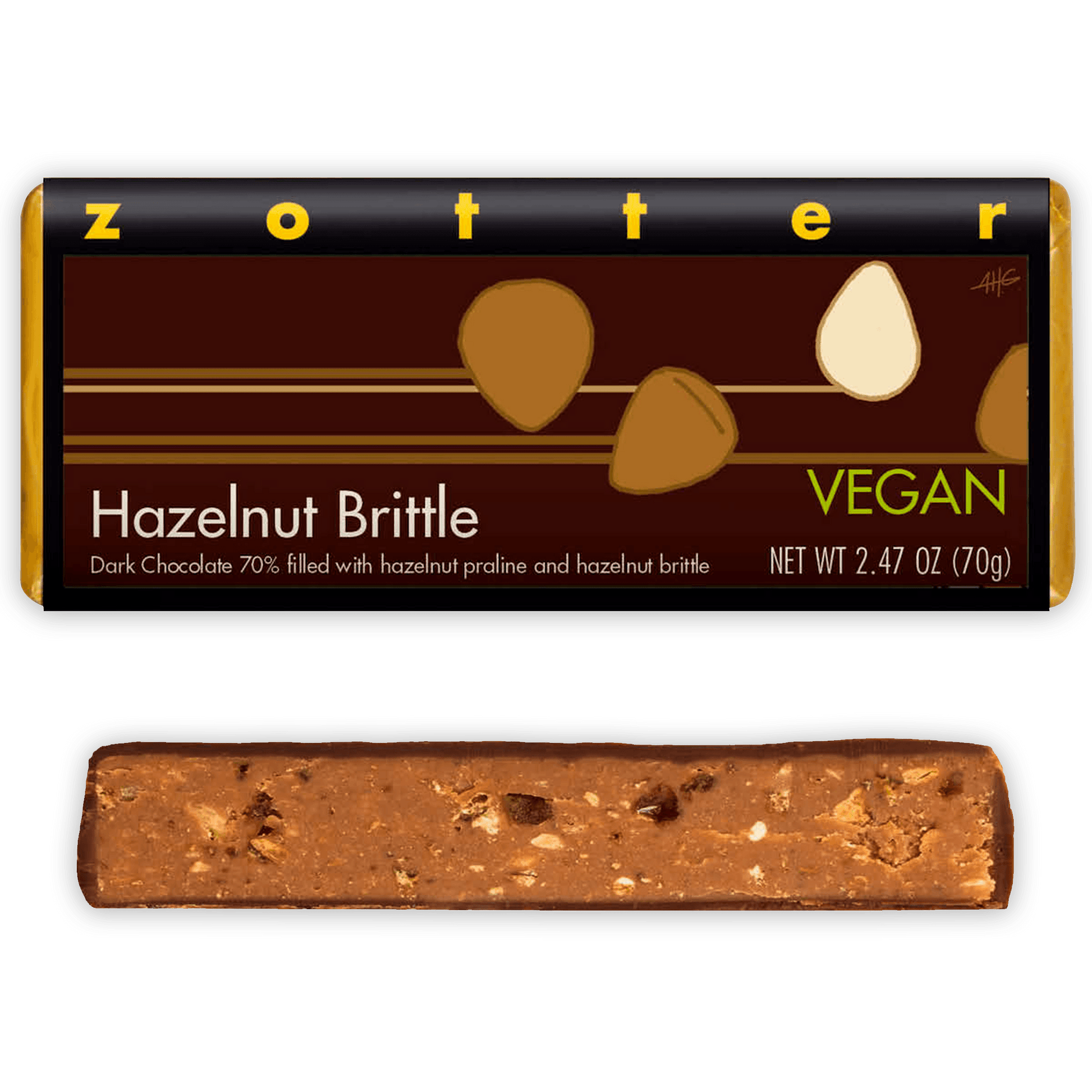 Zotter Hazelnut Brittle 70% (Filled)