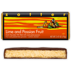 Zotter Lime & Passion Fruit 70% dark chocolate bar with ganache filling