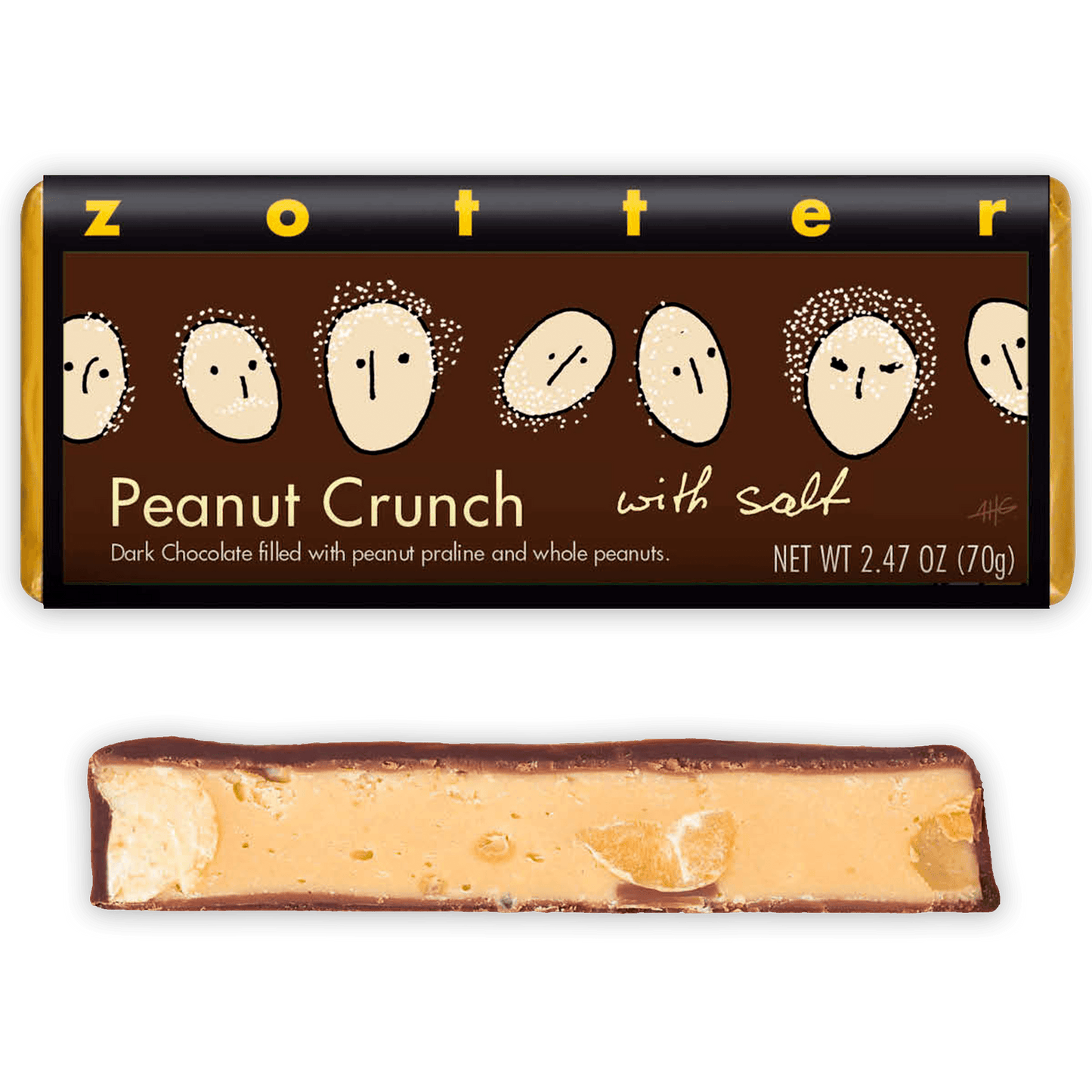 Zotter Peanut (Butter) Crunch 66% (Filled)