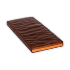 Zotter Salted Caramel 70% filled milk chocolate bar with glossy wavy ridges