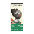 Labooko Sao Tome 75% dark chocolate bar in sleek packaging