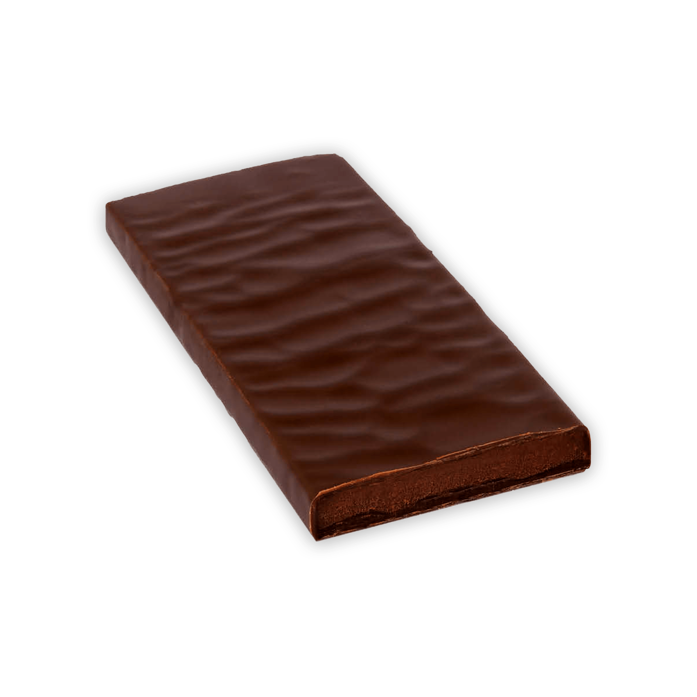 Zotter Whisky 70% filled dark chocolate bar with glossy wavy top